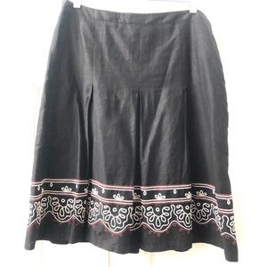 🌼 Ann Taylor LOFT Skirt; Linen and Cotton blend